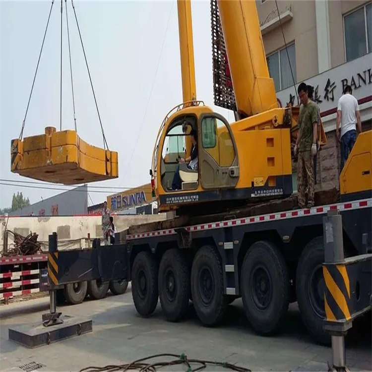 南区街道当地吊车出租|机器吊装|75吨|工厂搬迁服务